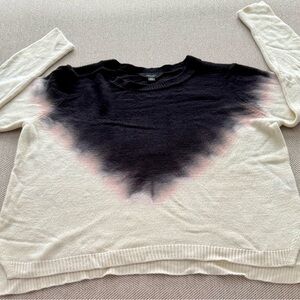 Simply Vera Vera Wang Black and Cream Gradient Sweater